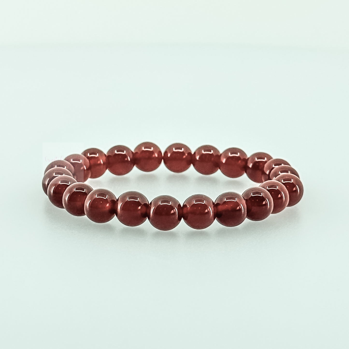 Red Agate Bead Bracelet