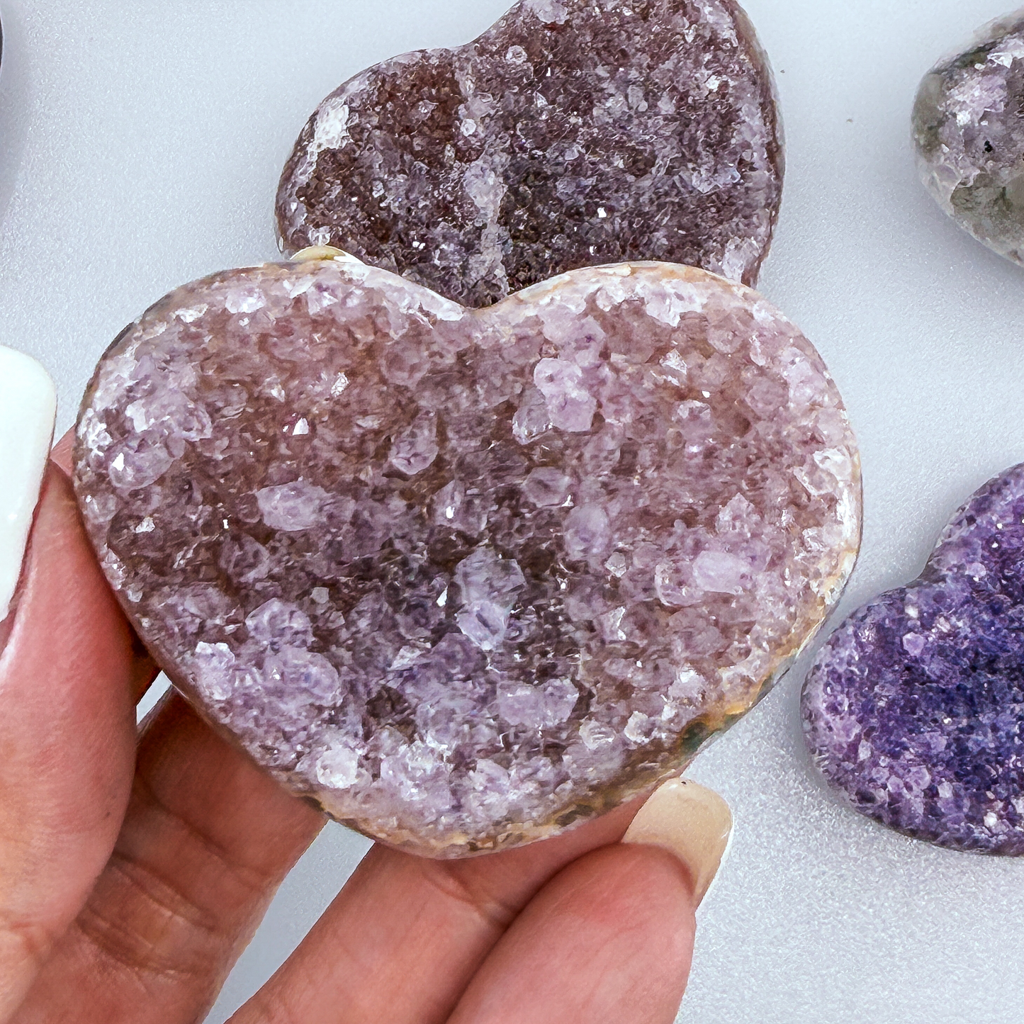 uruguay amethyst heart
