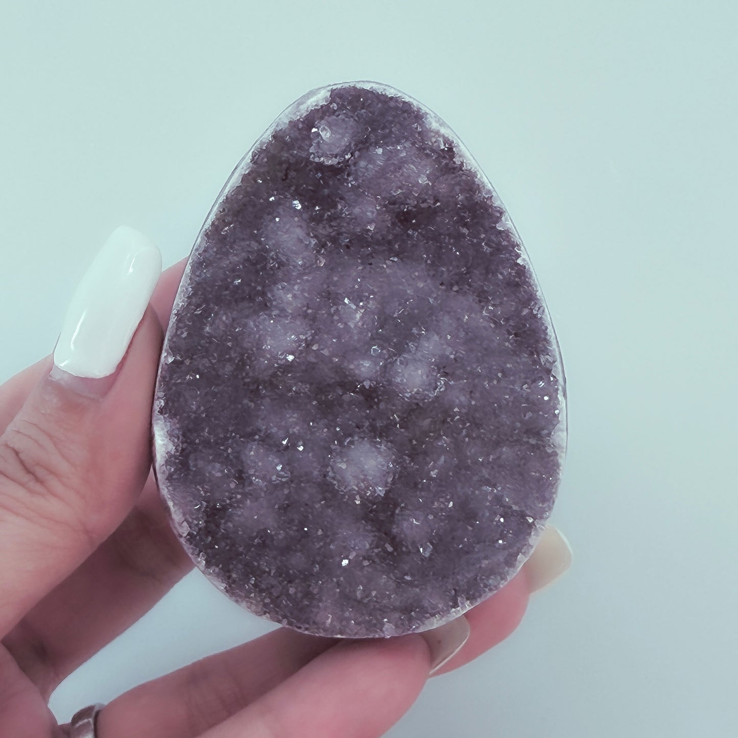 soft lilac amethyst egg