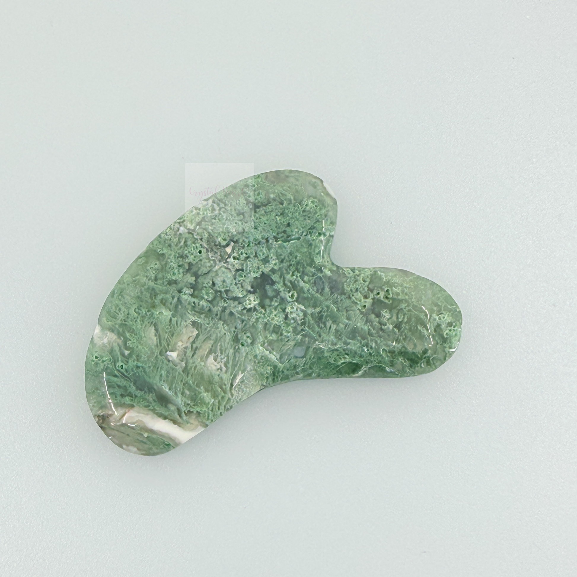 Moss Agate Guasha