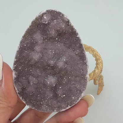 soft lilac amethyst egg