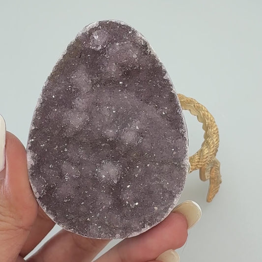 soft lilac amethyst egg
