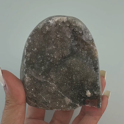 Sage Green 'Rainbow' Amethyst Cut Base