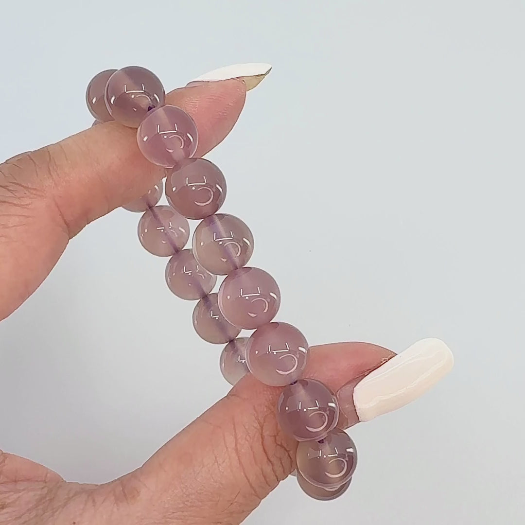 Purple Chalcedony bracelet