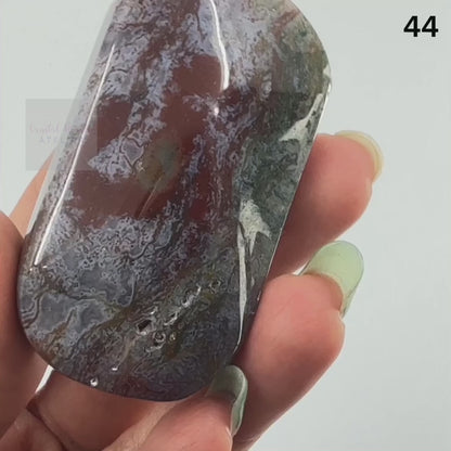 Moss Agate Palm stone